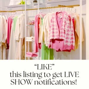 🌟 LIVE SHOW NOTIFICATIONS 📣🌟 LIKE THIS LISTING TO GET NOTIFICATIONS 📣
